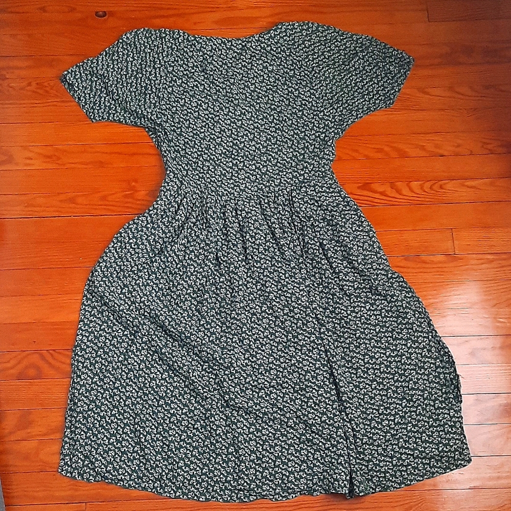 Vintage Button Down Midi Dress - Picture 2 of 3